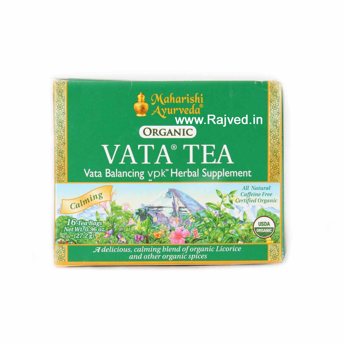 organic vata tea 22.5gm upto 10% off maharishi ayurveda